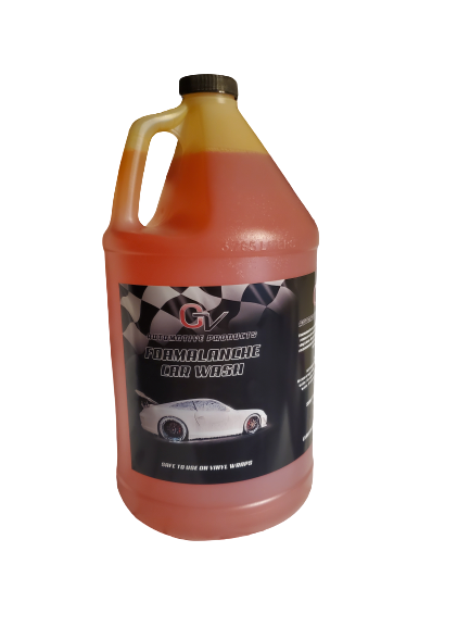 foamalanche car wash gallon bottle