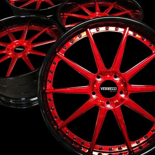 red custom wheels gv automotive products