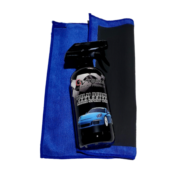 spray wax and clay towel